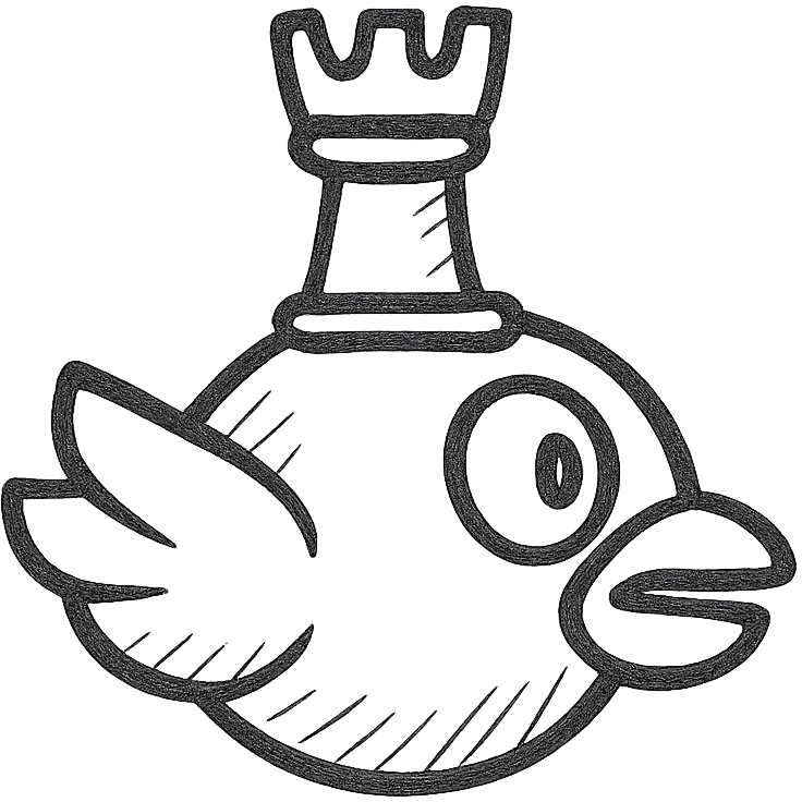 Chess flappy bird emoji