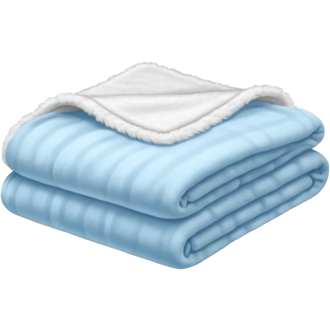Light blue soft blanket emoji