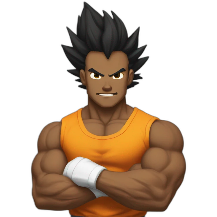 Super Saiyan gym bro emoji