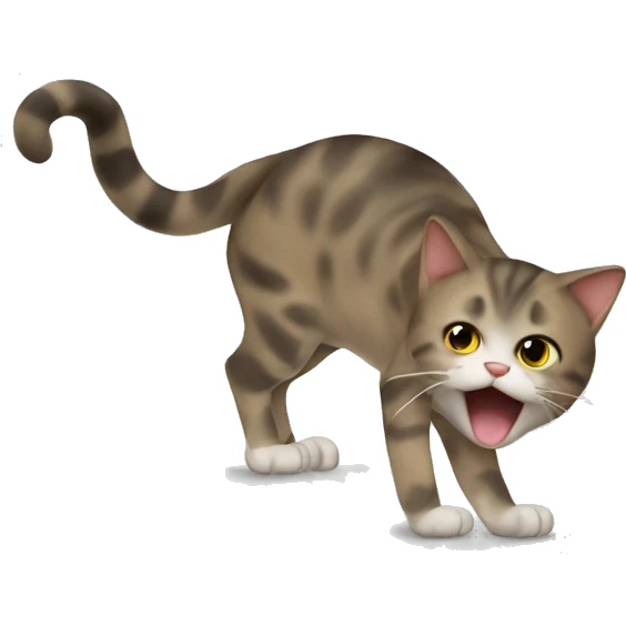 Cat farting emoji