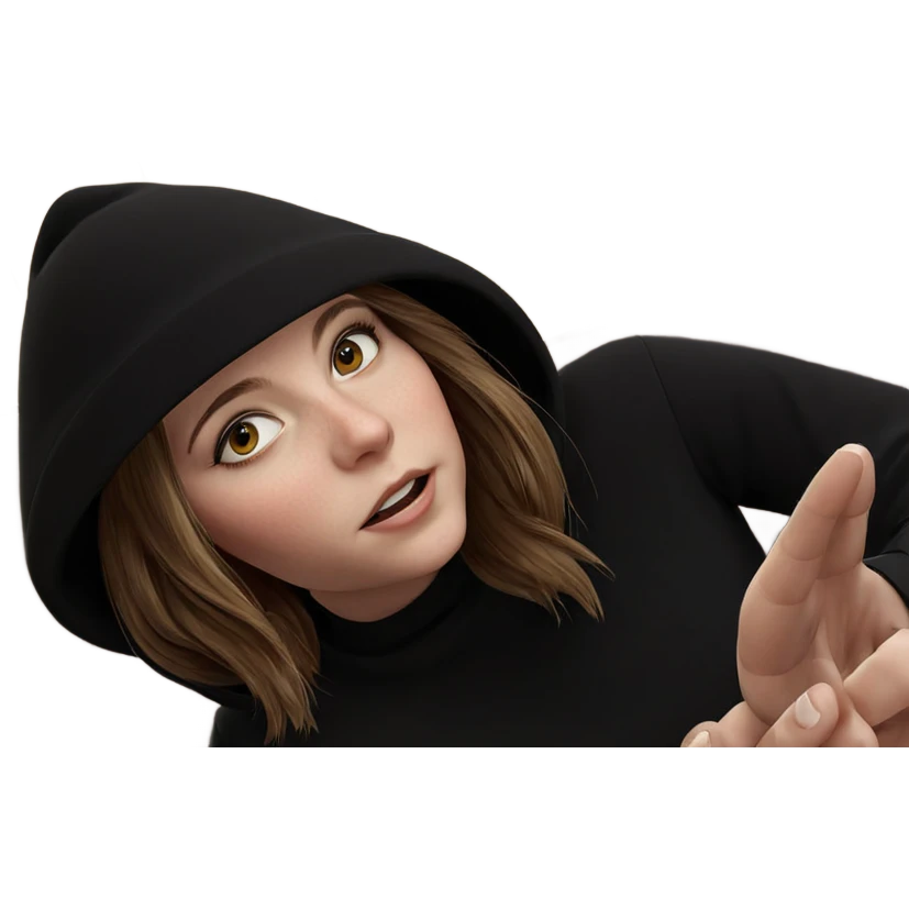 realistic portrait of girl emoji
