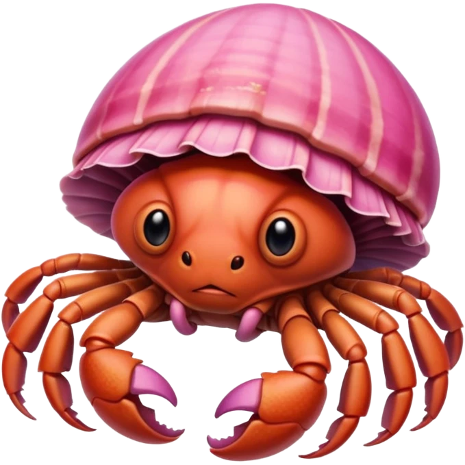 Girly hermit crab emoji