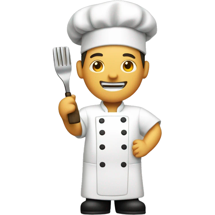 Chef cooking in hibachi restaurant emoji