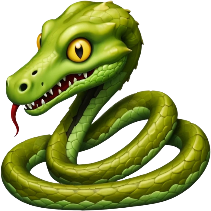 Zombie snake emoji