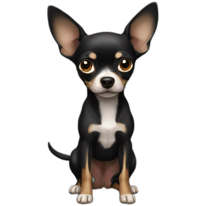 chihuahua NEGRO llorando emoji