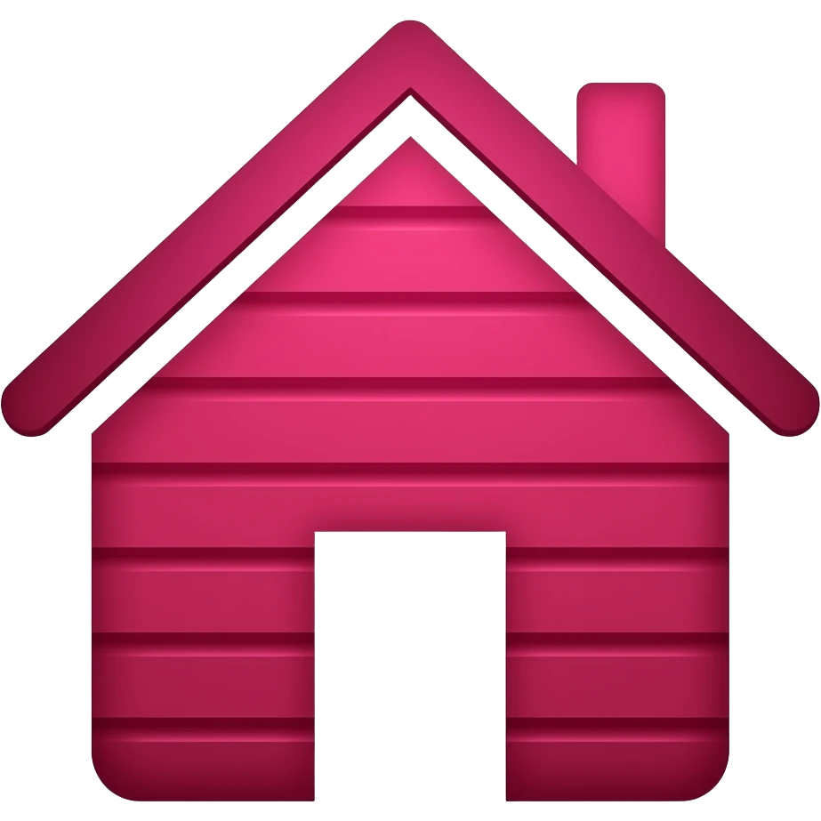 ícone casa deep pink emoji