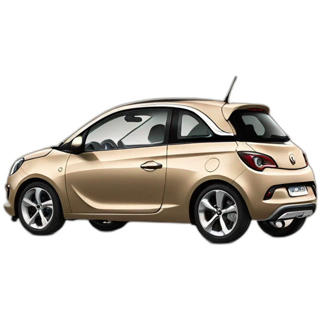 Cappuccino coloured Opel Adam emoji