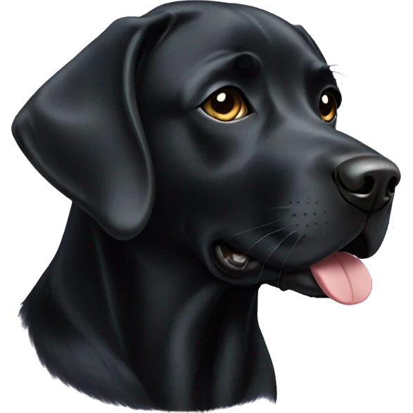Black Labrador retriever emoji