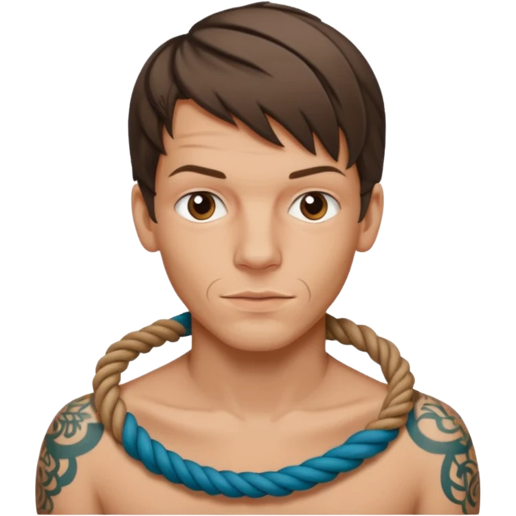 Louis tomlinson knotted rope tattoo emoji