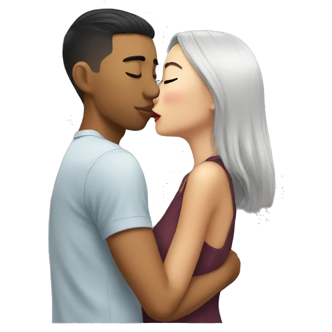 Tyler rake kisses short Asian girlfriend  emoji