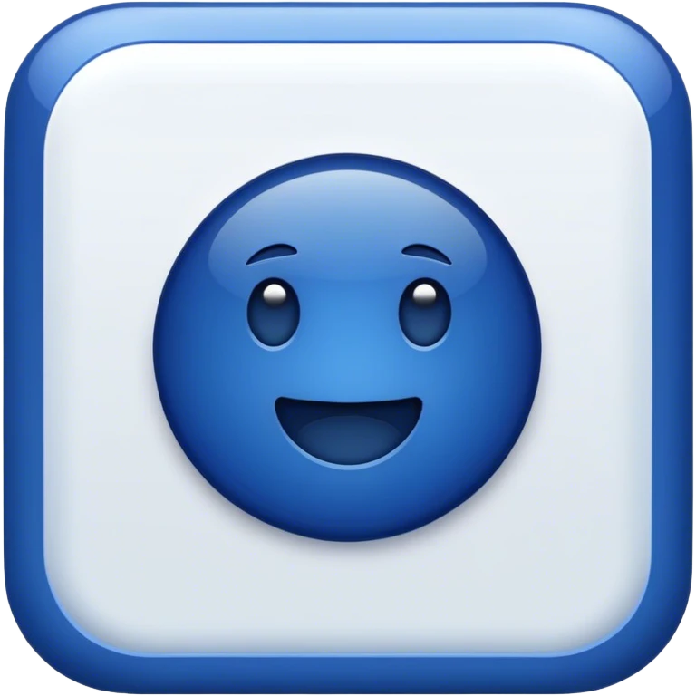 dark blue like button emoji