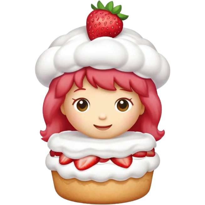 Strawberry shortcake  emoji