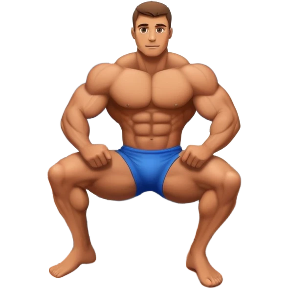 Muscle man on a roof emoji