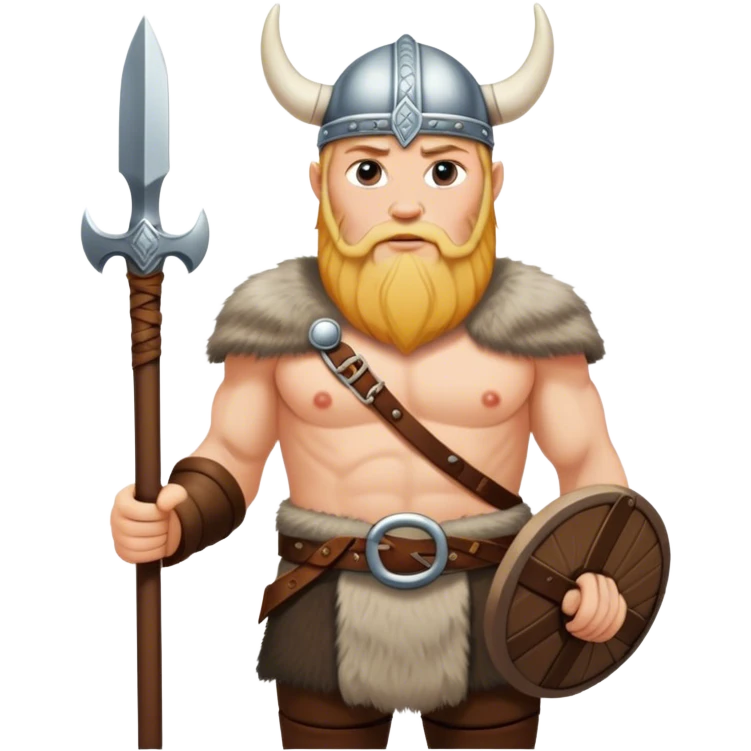 Viking norwegian  in full height no beard emoji