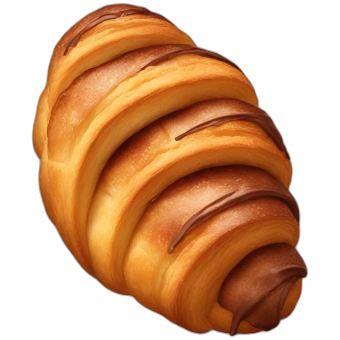 Chocolate croissant emoji