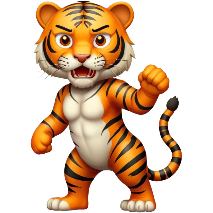 ANGRY Tiger  ful;l body emoji