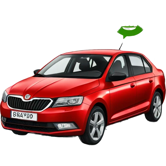 Car skoda rapid  emoji