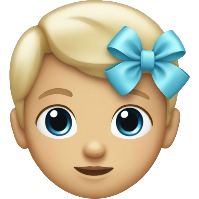 baby blue bow emoji