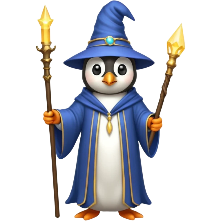 Penguin Wizard emoji