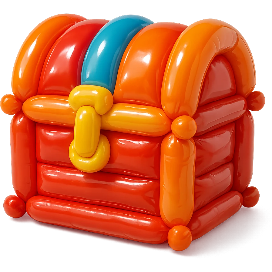 a chest, balloon style emoji