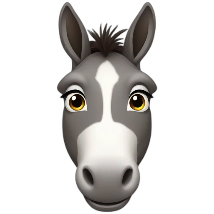 cute donkey emoji