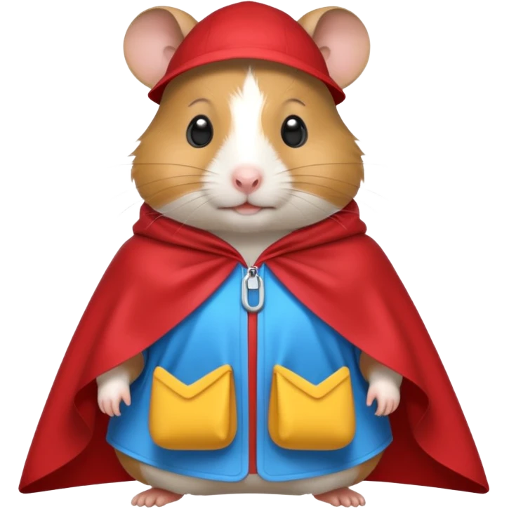 hamster wearing a poncho emoji