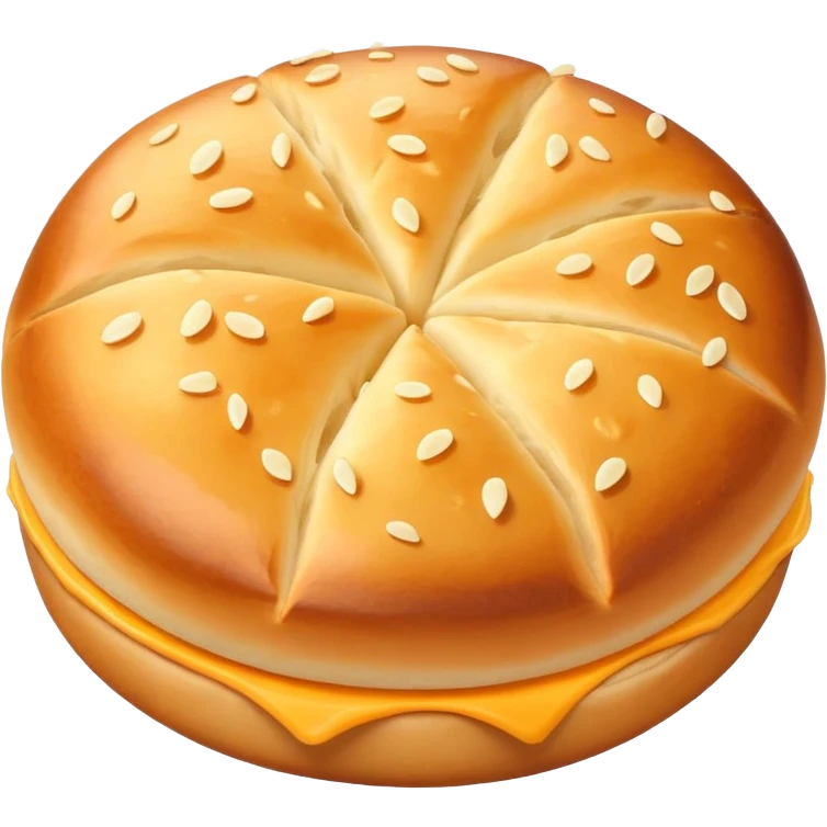 round cheese bread emoji