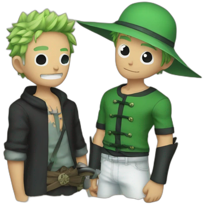 luff and zoro emoji