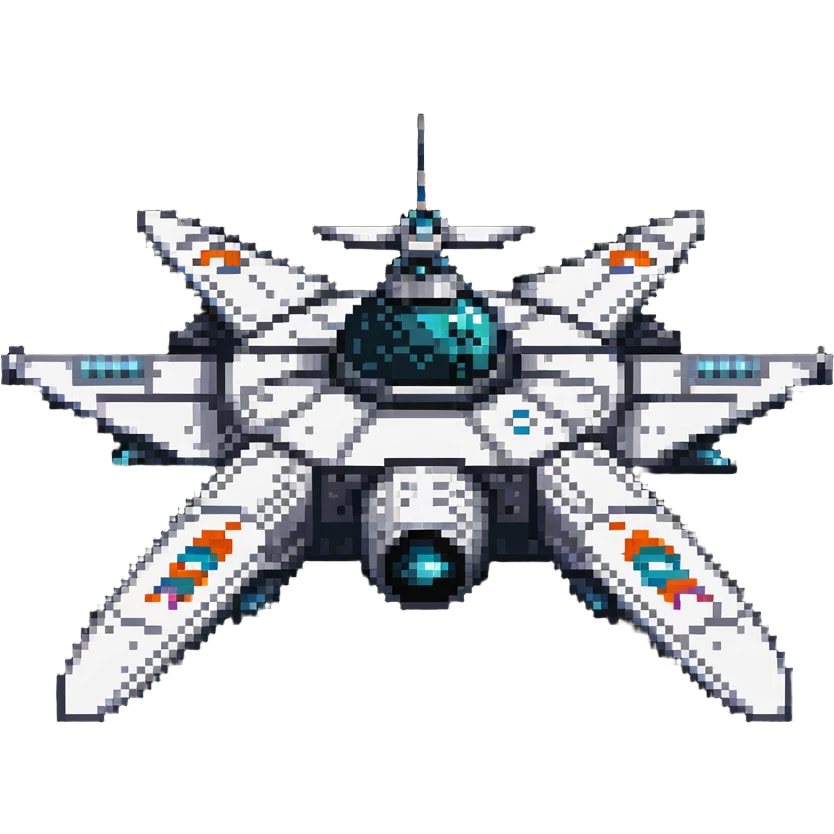 Retro-futuristic space cruiser with round portholes and fins emoji