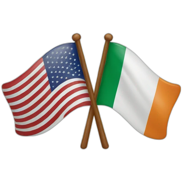 ireland and usa flag emoji
