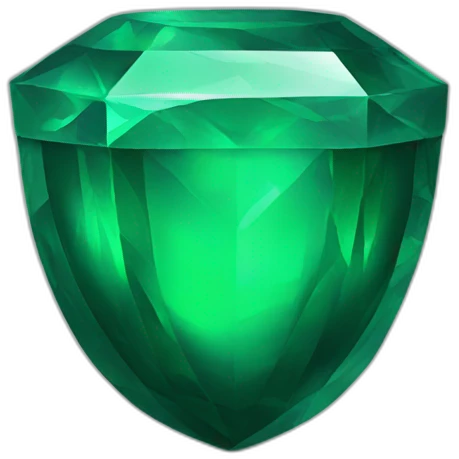 safe, emerald emoji