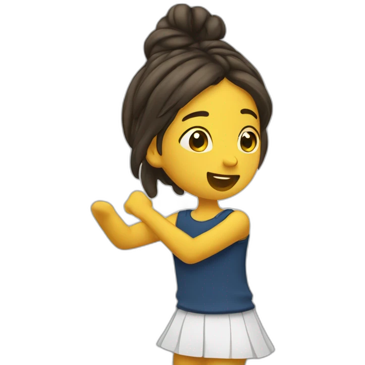 fille qui dab emoji