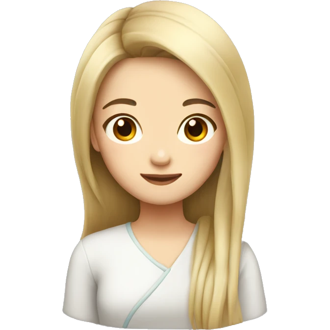 chinese girl long hair emoji