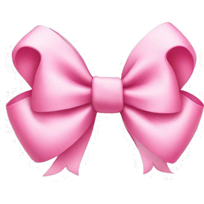 Pretty pink bow emoji