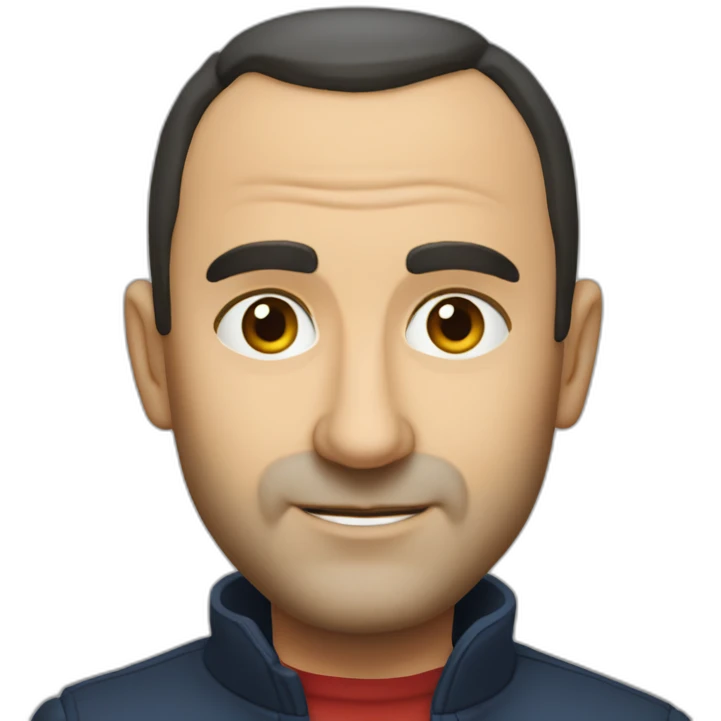 Nikos Aliagas French head emoji