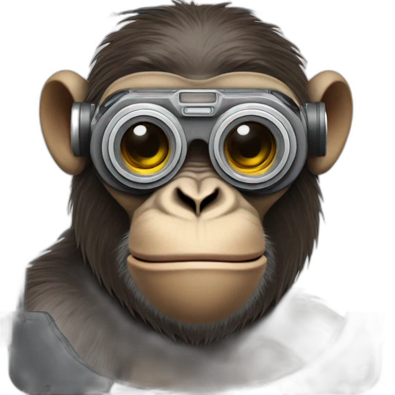 ape with camera goggles emoji