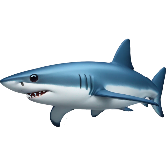 Blue shark emoji