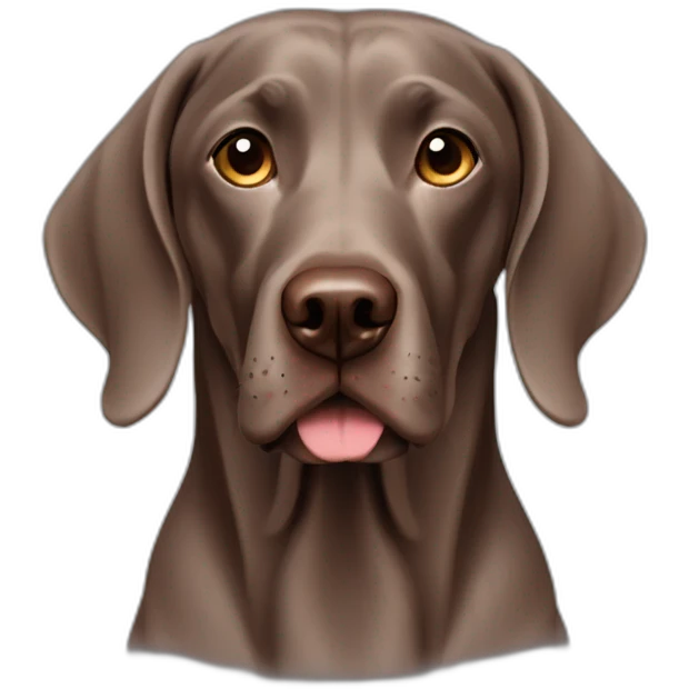 brown weimaraner emoji