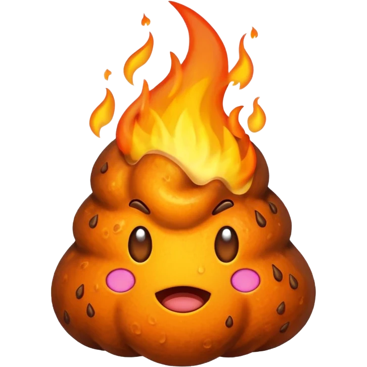 Flaming poop emoji