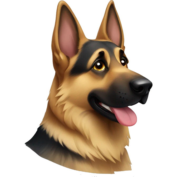 Acute German shepherd emoji