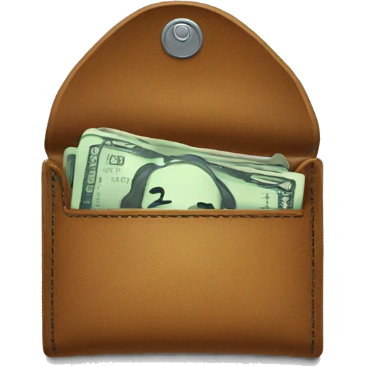 inside empty wallet, no money inside emoji