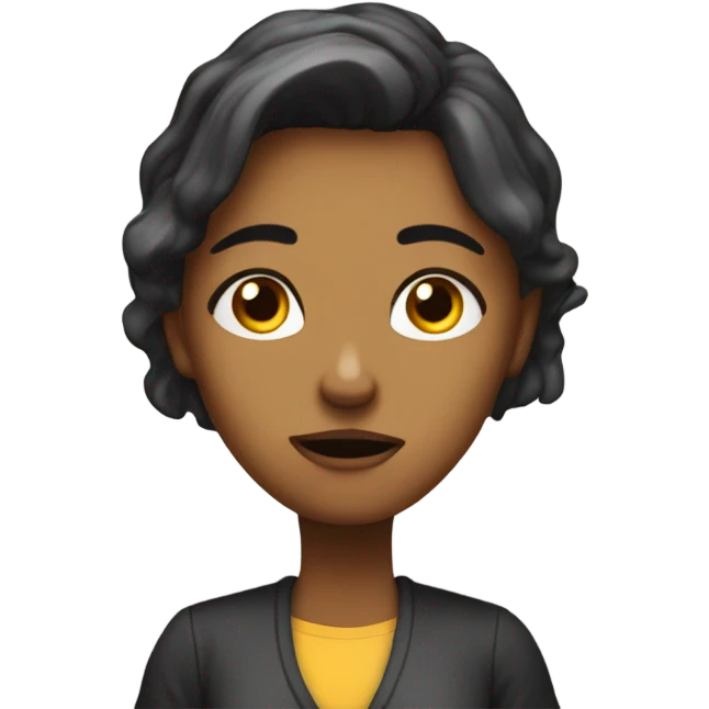 Create 5 psychology student girl emoji who are so fed up with studying emoji
