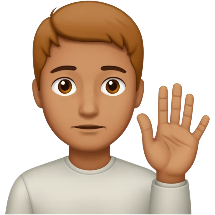 hombre negando con la mano  emoji