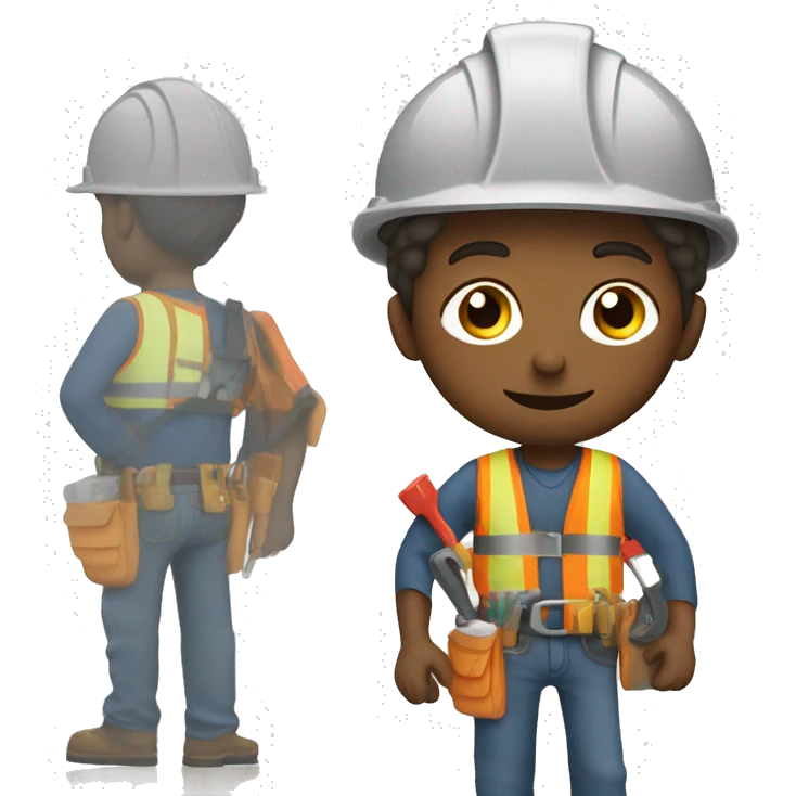 CONSTRUCTION WORKER WITH TOOL BELT emoji
