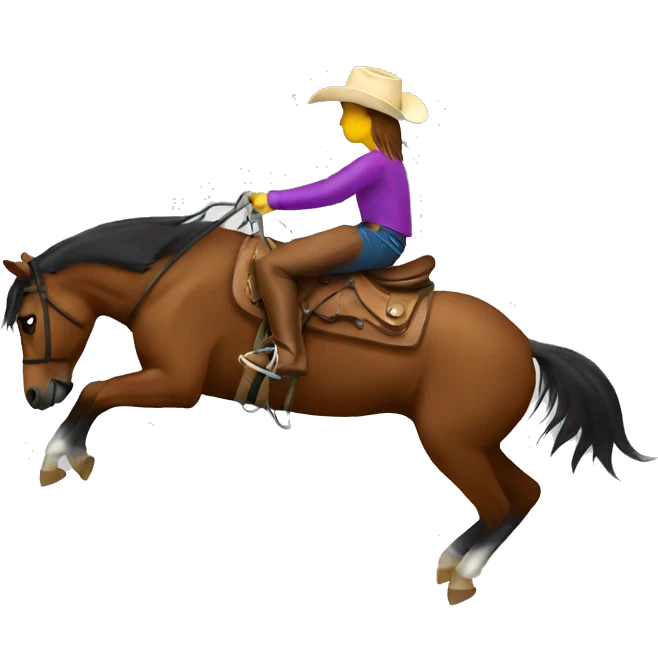 Barrel racing  emoji