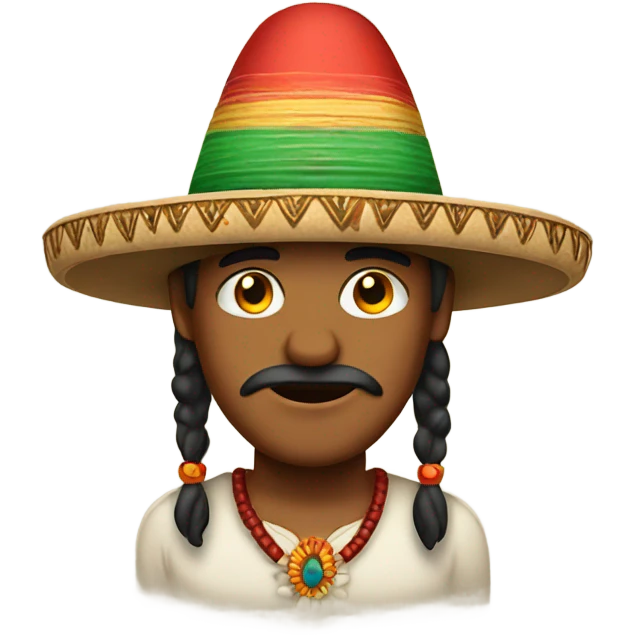 Indian with Mexican hat emoji