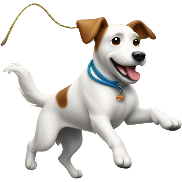 Dog jump roping  emoji