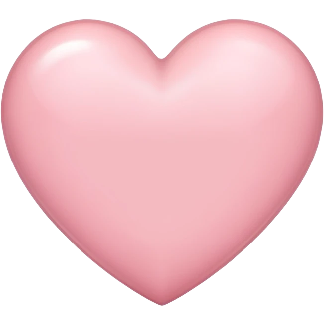 Light pink heart emoji