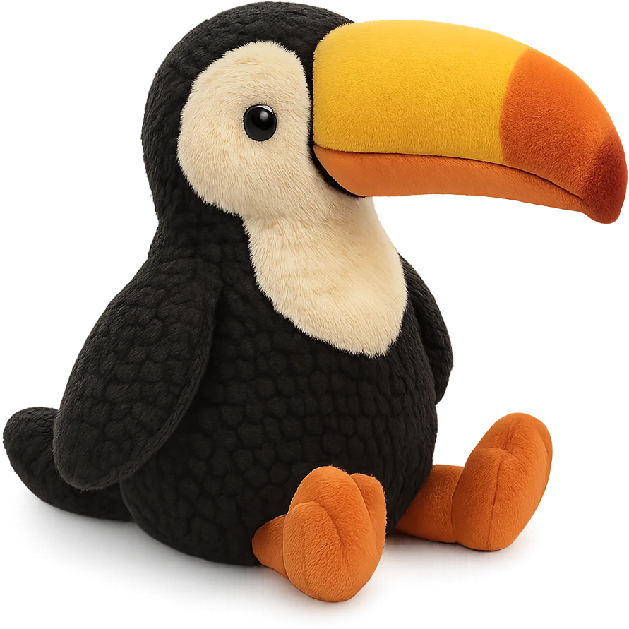 cute toucan jellycat plushie emoji