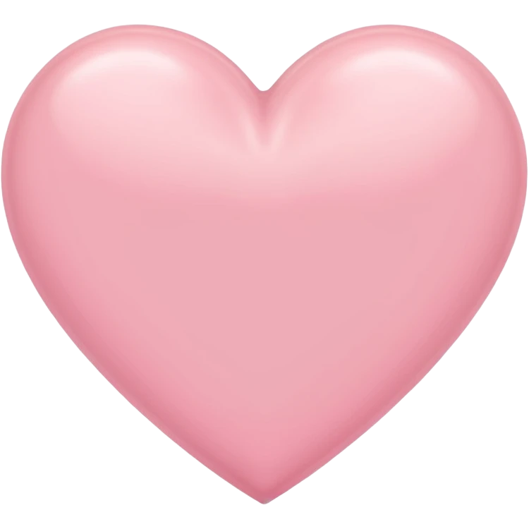 Pastel pink heart emoji